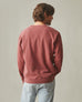 Men's Vintage Washed Relaxed French Terry Crew - Russet Brown